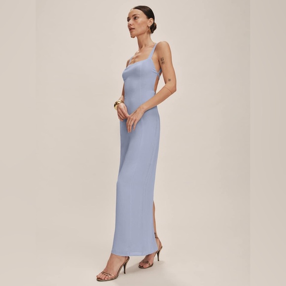 NWT Reformation Chime Dress in Ice Water - Picture 2 of 8